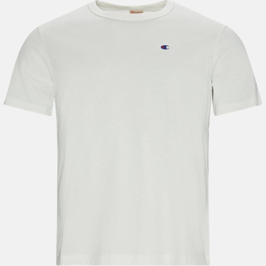 Champion T-shirts LEFT CHEST LOGO TEE 214674 OFF WHITE